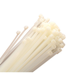 CABLE TIES WHITE 4.8x350mm/ 100pcs