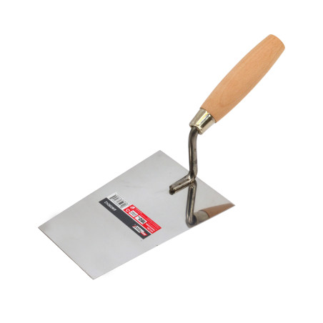 TRAPEZOID TROWEL 180mm/ WOODEN HANDLE