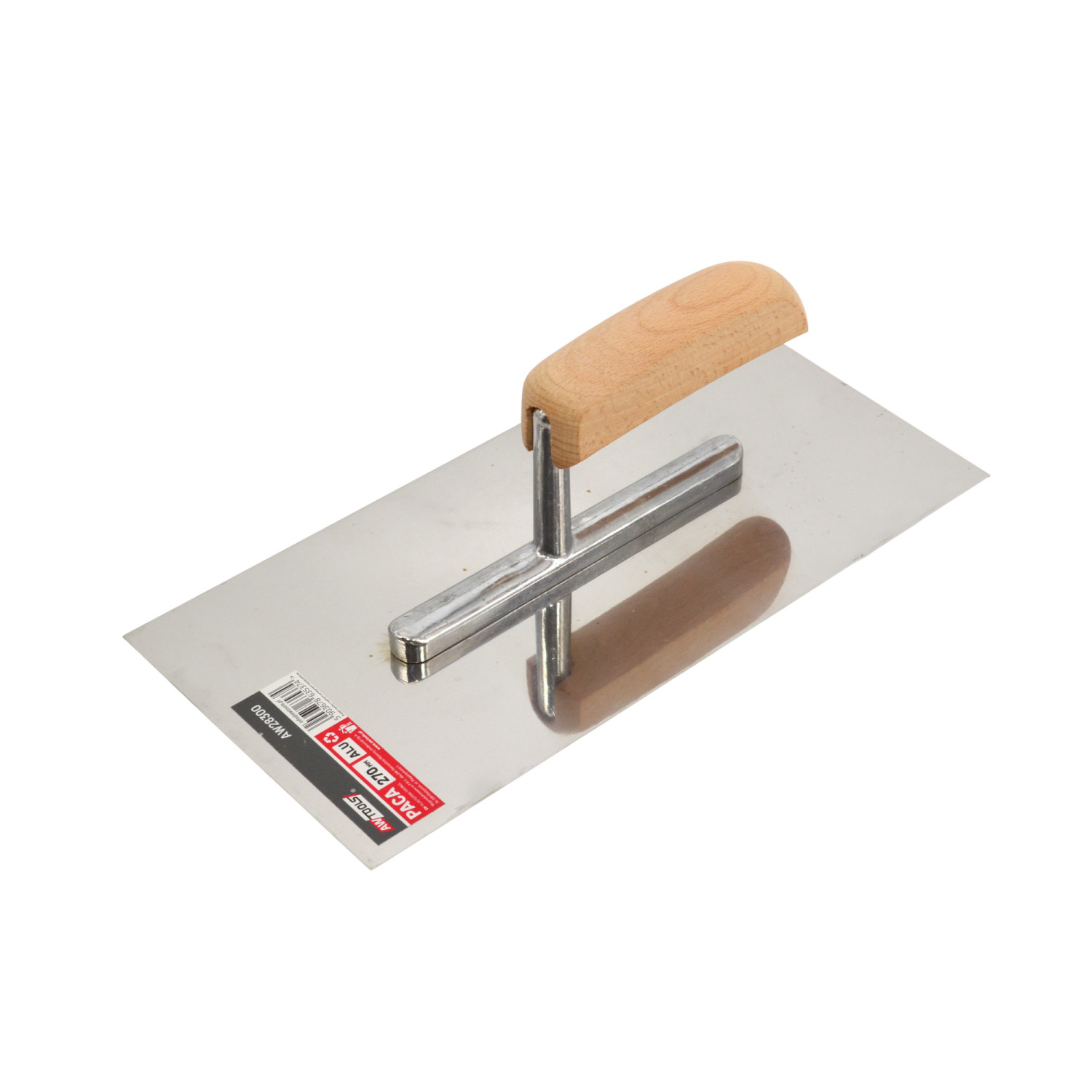 RECTANGULAR TROWEL 270mm/ WOODEN HANDLE