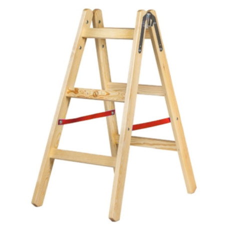 DOUBLE-SIDED WOODEN LADDER 2x3 150kg