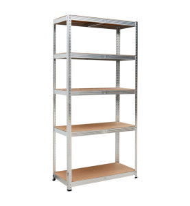 5-TIER SCREWLESS SHELVING UNIT 180x90x40cm 200kg