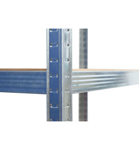 REGAŁ 5 PÓŁEK 180x90x40 NOŚNOŚĆ 200KG / 4.0MM - WCISKANY SZYBKI MONTAŻ