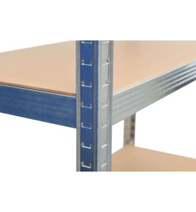 REGAŁ 5 PÓŁEK 180x90x40 NOŚNOŚĆ 250KG / 5.0MM - WCISKANY SZYBKI MONTAŻ