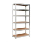 REGAŁ 6 PÓŁEK 200x90x40 NOŚNOŚĆ 300kg / 6.0mm - WCISKANY SZYBKI MONTAŻ