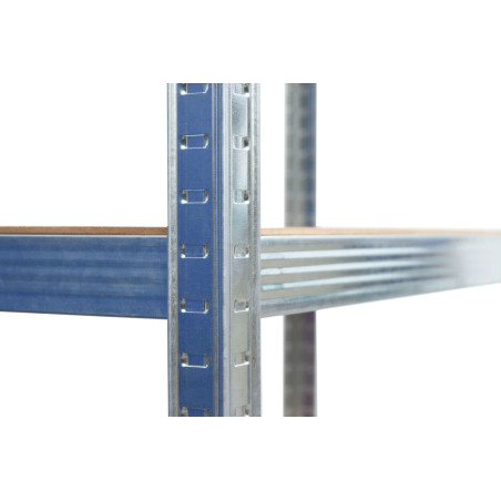 AWTOOLS REGAŁ 6 PÓŁEK 200x90x50 NOŚNOŚĆ 300kg / 6,0mm - WCISKANY SZYBKI MONTAŻ