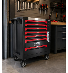 7-DRAWER ROLLING TOOL CHEST CABINET 300kg BLACK LINE