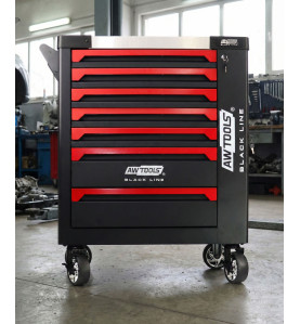 7-DRAWER ROLLING TOOL CHEST CABINET 300kg BLACK LINE