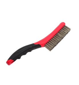 AWTOOLS SZCZOTKA DRUCIANA 4-RZĘDOWA GĘSTA 260mm/ PLASTIKOWA RĄCZKA
