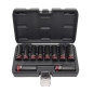 1/2" DEEP IMPACT SOCKET SET 10pcs/ 10-24mm/ BLACK LINE