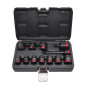 AWTOOLS ZESTAW NASADEK UDAROWYCH 1/2" 12cz./10-24mm/ KRÓTKIE BLACK LINE