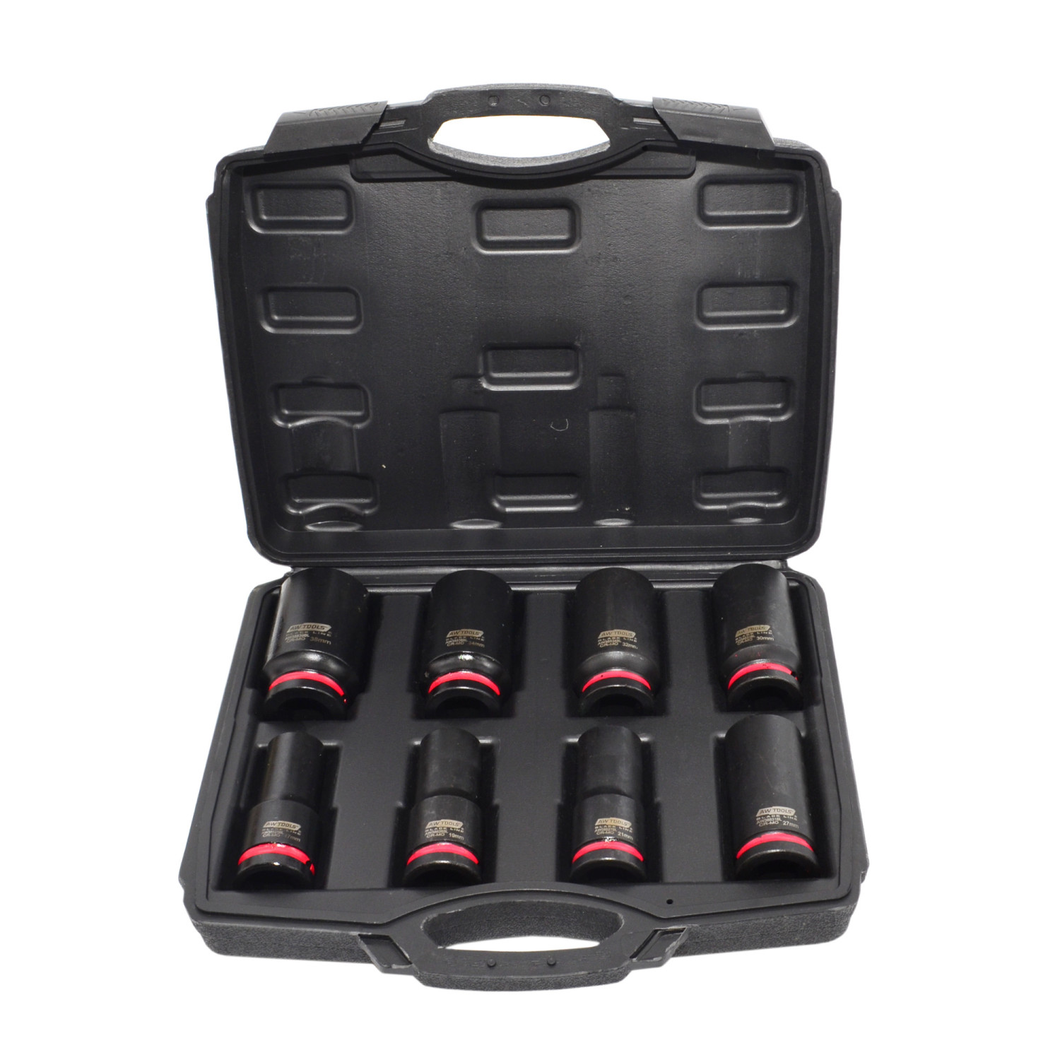 3/4" DRIVE IMPACT SOCKET SET 17-38mm 8pcs BLACK LINE