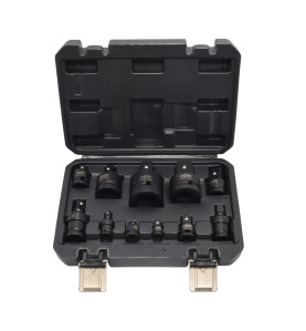 IMPACT SOCKET ADAPTER & SWIVEL SOCKET SET 11pcs BLACK LINE