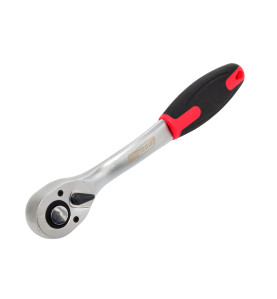 1/2" BENT RATCHET WRENCH 255mm/ TPR HANDLE BLACK LINE