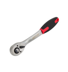 3/8" BENT RATCHET WRENCH 205mm/ TPR HANDLE BLACK LINE