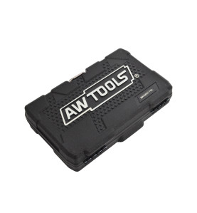 AWTOOLS ZESTAW NASADEK UDAROWYCH 1/2" 13cz./10-24mm/ KRÓTKIE BLACK LINE