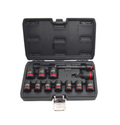 AWTOOLS ZESTAW NASADEK UDAROWYCH 1/2" 13cz./10-24mm/ KRÓTKIE BLACK LINE