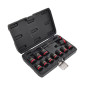 1/2" DRIVE IMPACT SOCKET & ACCESSORIES SET 13pcs/ 10-24mm/ BLACK LINE