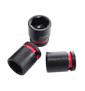 AWTOOLS ZESTAW NASADEK UDAROWYCH 1/2" 13cz./10-24mm/ KRÓTKIE BLACK LINE