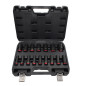 1/2" DRIVE DEEP IMPACT SOCKET SET 16pcs/ 11-32mm/ BLACK LINE