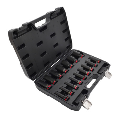 AWTOOLS ZESTAW NASADEK UDAROWYCH 1/2" 16cz. 11-32mm DŁUGIE BLACK LINE