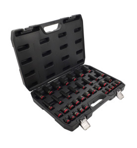 AWTOOLS ZESTAW NASADEK UDAROWYCH 1/2" 35cz./8-32mm/ KRÓTKIE I DŁUGIE BLACK LINE