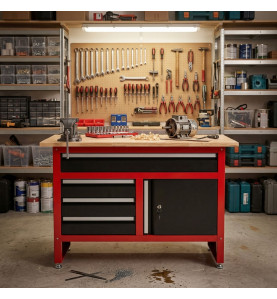 AWTOOLS STÓŁ WARSZTATOWY 4 SZUFLADY 120x60x85cm