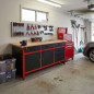 WORKBENCH w/ 6-DRAWERS & 2-CABINETS 160x60x85cm