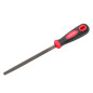 DOUBLE-CUT TRIANGULAR METAL FILE 150mm