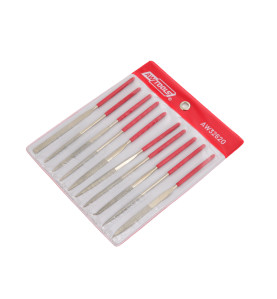 DIAMOND NEEDLE FILE SET 10pcs/ 140mm