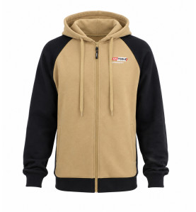 BLUZA ROZPINANA T6/ BEŻ-CZARNA/ XL