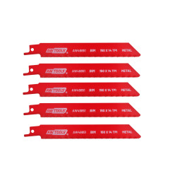 RECIPROCATING SAW BLADE SET BiM 150mm 14TPI/ 5pcs/ METAL