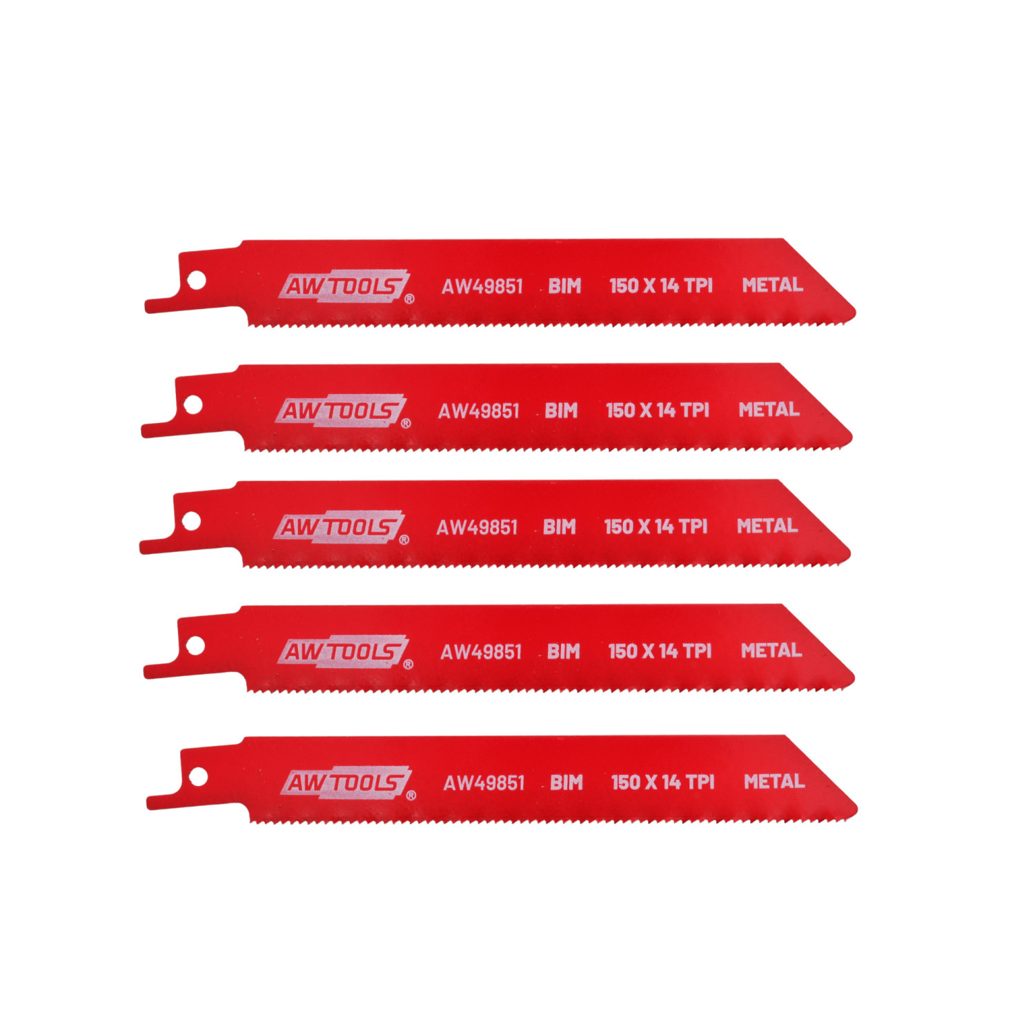 AWTOOLS BRZESZCZOT BiM DO PIŁY SZABLASTEJ 150mm 14 Z/CAL /5szt /METAL