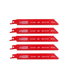 AWTOOLS BRZESZCZOT BiM DO PIŁY SZABLASTEJ 150mm 14 Z/CAL /5szt /METAL