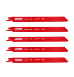 RECIPROCATING SAW BLADE SET BiM 230mm 18TPI/ 5pcs/ METAL