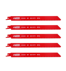 RECIPROCATING SAW BLADE SET BiM 230mm 18TPI/ 5pcs/ METAL