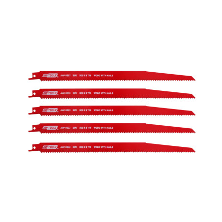 AWTOOLS BRZESZCZOT BiM DO PIŁY SZABLASTEJ 300mm 6 Z/CAL /5szt /DREWNO+GWOŹDZIE
