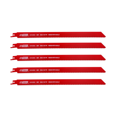 AWTOOLS BRZESZCZOT BiM DO PIŁY SZABLASTEJ 300mm 10 Z/CAL /5szt /METAL-DREWNO