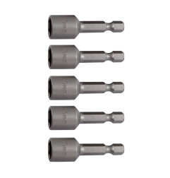 MAGNETIC BIT HOLDER SOCKET SET 1/4" 10mm/ 5pcs