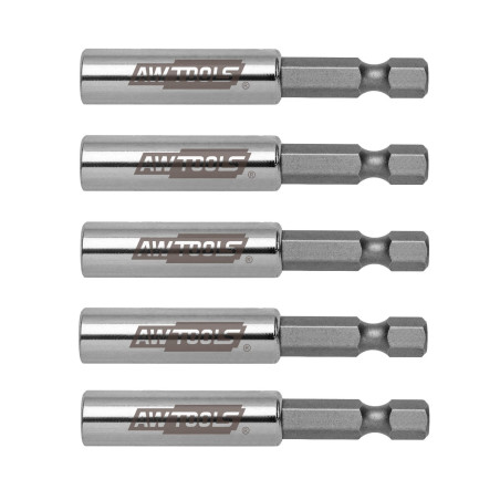 MAGNETIC BIT HOLDER SET 1/4'' 60mm/ 5pcs