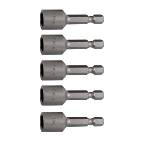 MAGNETIC BIT HOLDER SOCKET SET 1/4'' 8mm/ 5pcs