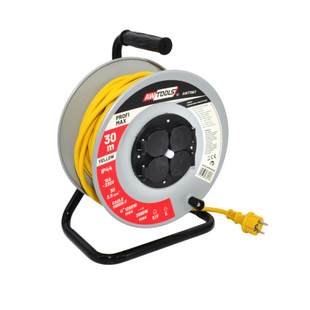 METAL DRUM CABLE REEL PROFI MAX 25m 3x2.5mm 16A/ 3680W/ H05RR-F