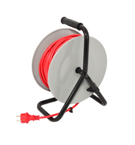 AWTOOLS PRZEDŁUŻACZ BĘBEN METAL PROFI PRO 40m 3x2,5mm CZERWONY 16A / 3680W / IP44