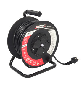 AWTOOLS PRZEDŁUŻACZ BĘBEN PLASTIK PROFI 30m 3x2,5mm 16A / 3680W / IP44